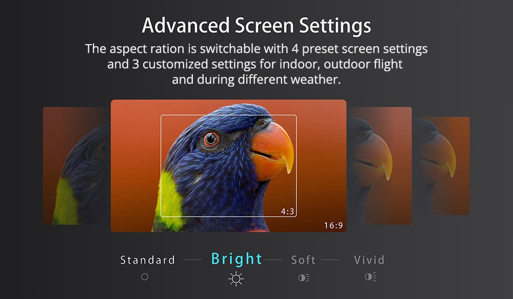 Skyzone SKY04O OLED FPV Goggle 1024x768 Resolution Steadyview Receiver 5.8GHz