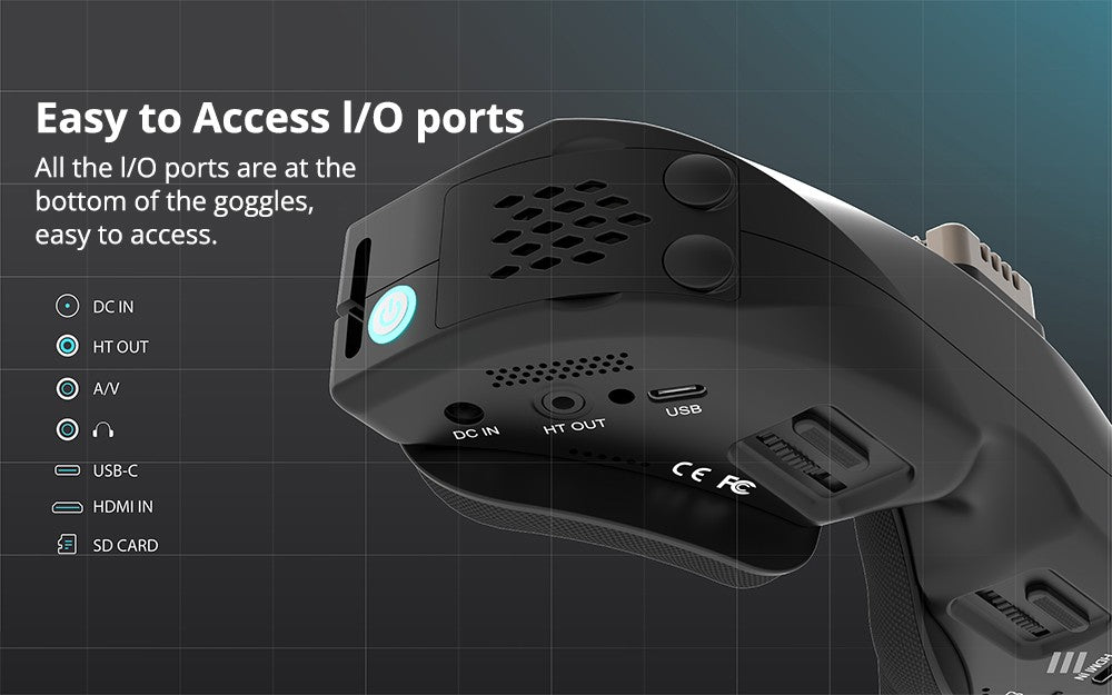 Skyzone SKY04O OLED FPV Goggle 1024x768 Resolution Steadyview Receiver 5.8GHz