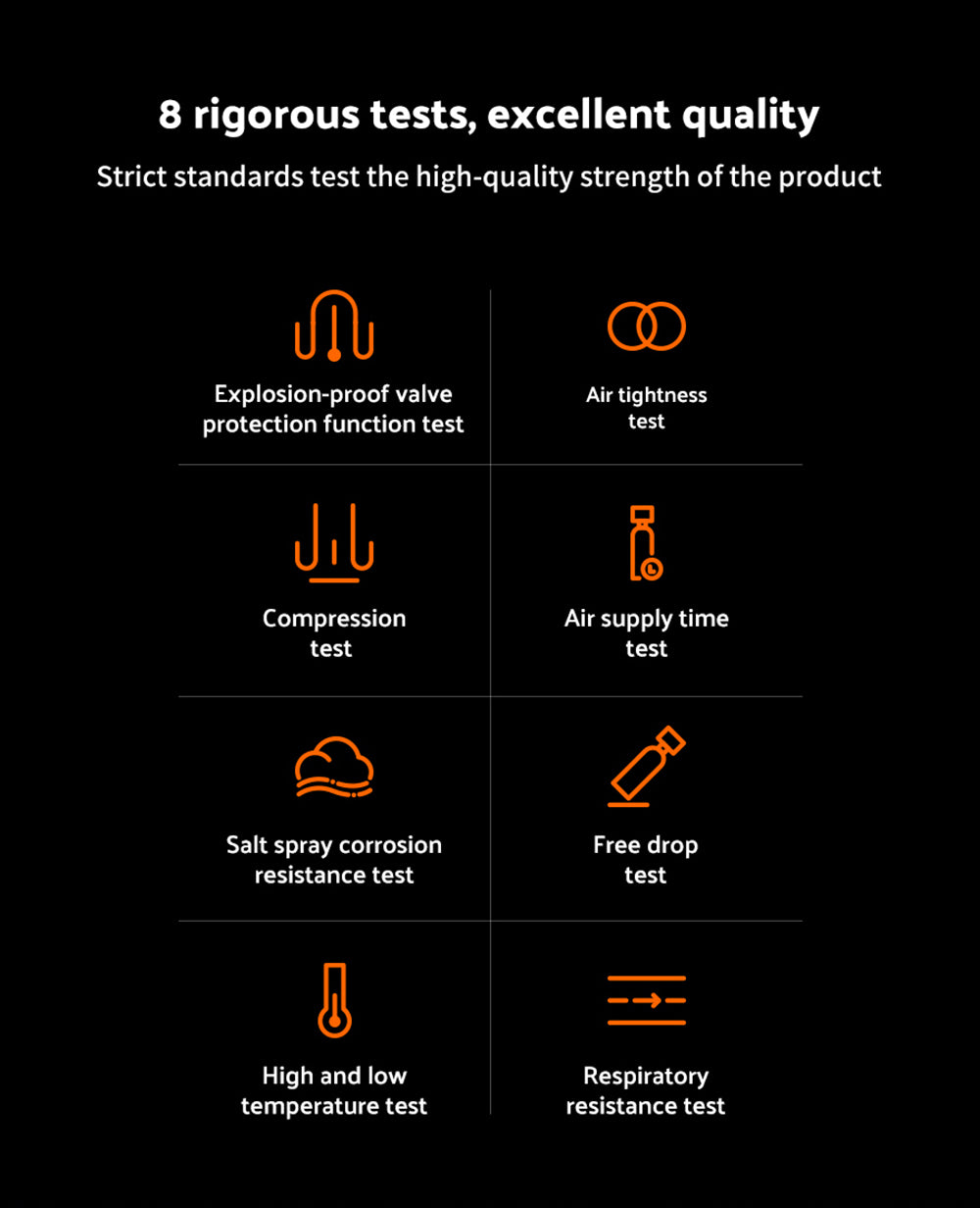 SMACO S400 Pro 1L Scuba Tank - Black