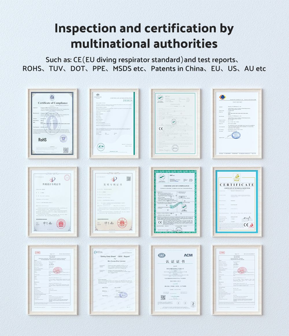 SMACO S700 Plus 2L Scuba Tank - Black