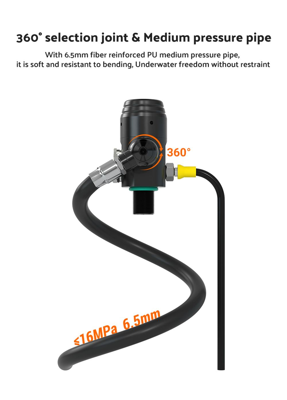 SMACO S700 Plus 2L Scuba Tank - Black