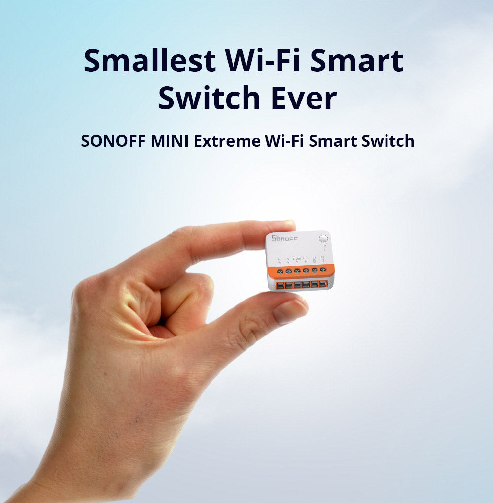 SONOFF MINI R4 Extreme WiFi Smart Switch, External Switch Control, DIY Module for Smart Home Automation, Works with Alexa & Google Home