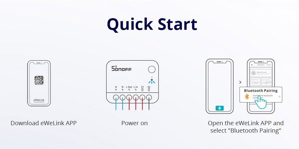 SONOFF MINI R4 Extreme WiFi Smart Switch, External Switch Control, DIY Module for Smart Home Automation, Works with Alexa & Google Home