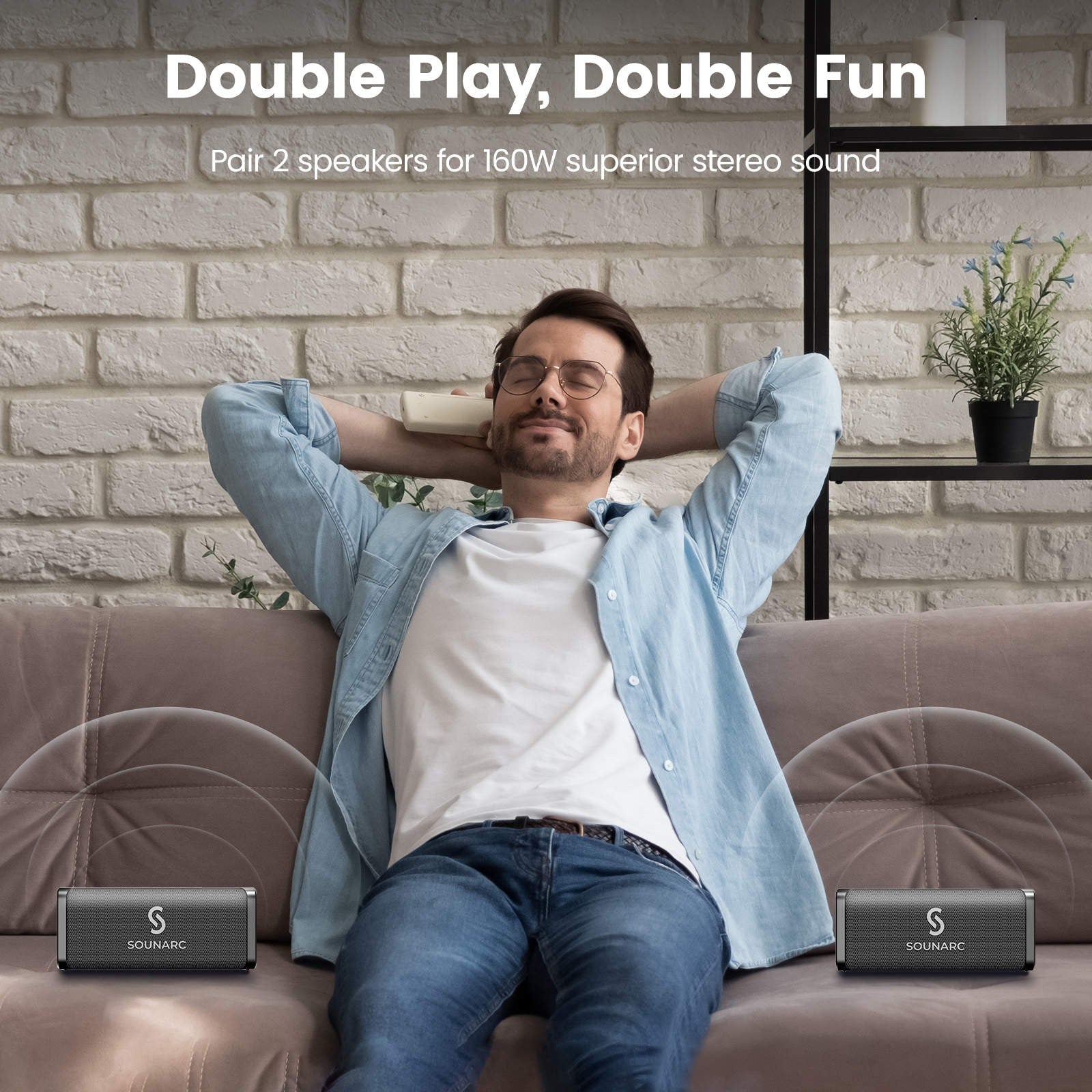 SOUNARC M1 Dual Microphone Bluetooth Speaker