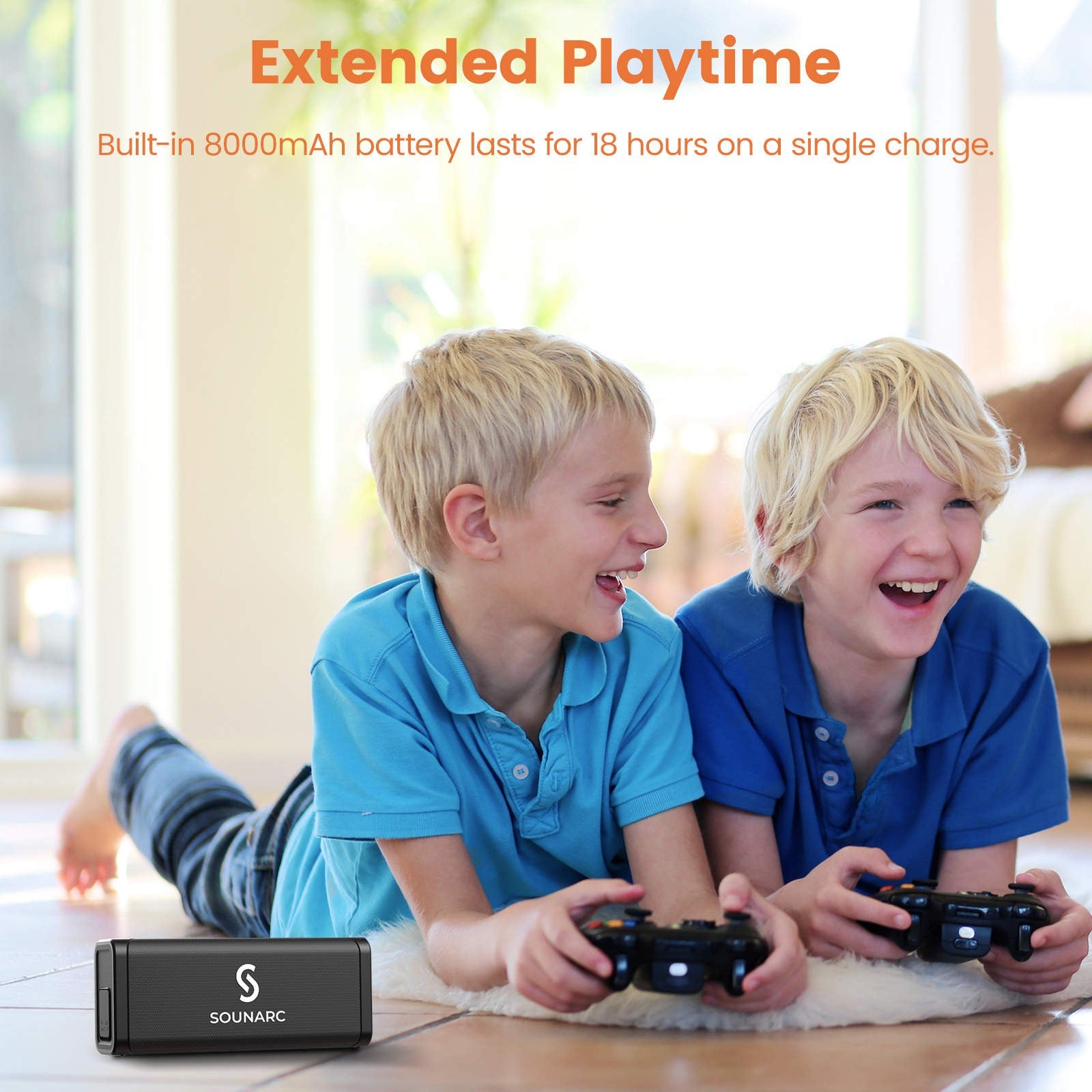 SOUNARC M1 Dual Microphone Bluetooth Speaker