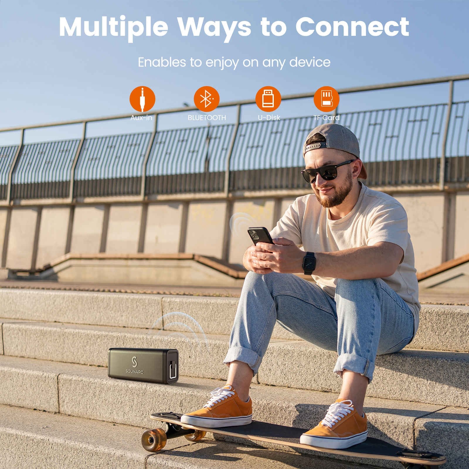 SOUNARC M1 Dual Microphone Bluetooth Speaker