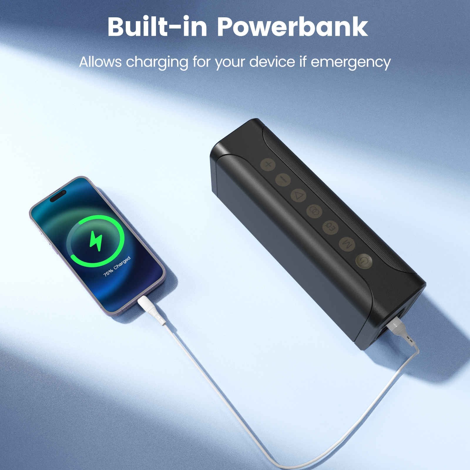 SOUNARC M1 Dual Microphone Bluetooth Speaker