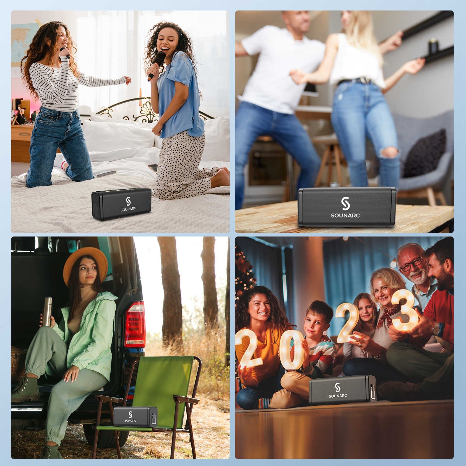 SOUNARC M1 Dual Microphone Bluetooth Speaker