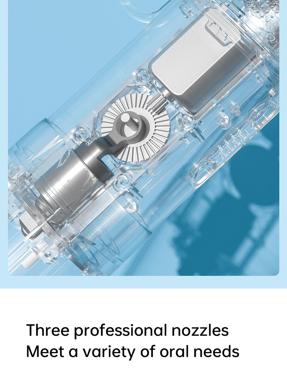 SUNUO C3 PRO Smart Visual Oral Irrigator Dental Washer with UV Sterilization, 5MP HD Camera, WiFi Connection, IPX7 Waterproof - White