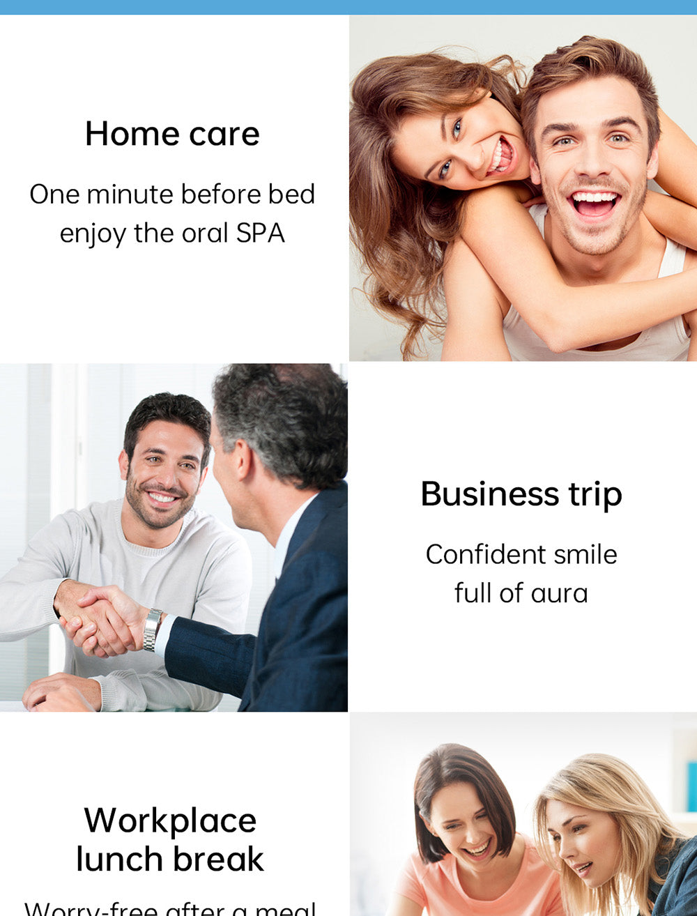 SUNUO C3 PRO Smart Visual Oral Irrigator Dental Washer with UV Sterilization, 5MP HD Camera, WiFi Connection, IPX7 Waterproof - White