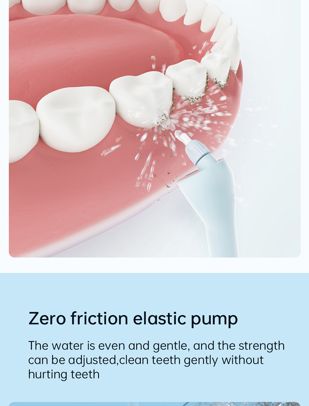 SUNUO C3 PRO Smart Visual Oral Irrigator Dental Washer with UV Sterilization, 5MP HD Camera, WiFi Connection, IPX7 Waterproof - White