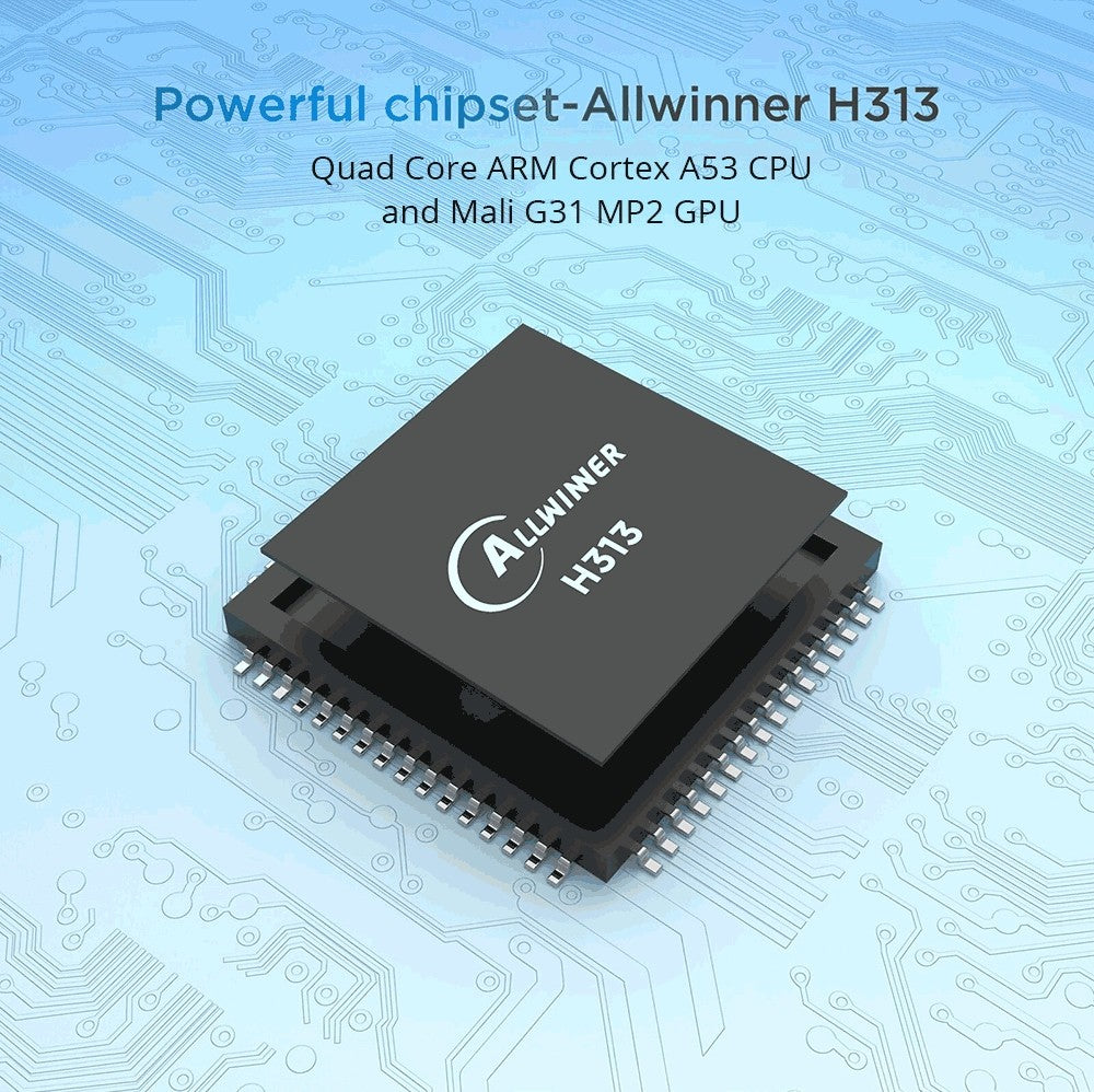 TANIX TX1 Mini TV Box, Android 10, Allwinner H313, Built-in WiFi, 1GB RAM 8GB ROM, Support 4K Decoding, 1*AV 1*HDMI 1*USB 2.0