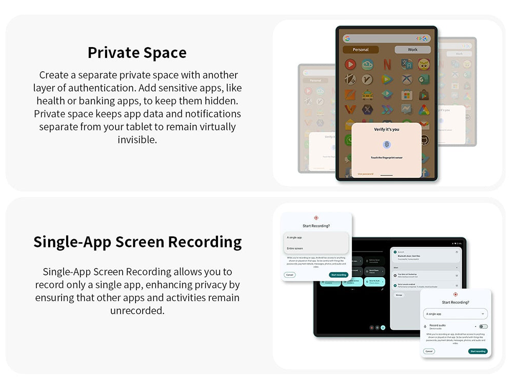 Teclast P30 10.1inch Tablet, Android 15, 4GB RAM 64G ROM, 5MP Al Dual Camera, 1280x800 Resolution, Qcta-Core, 6000mAh Battery, Type-C/GMS/WiFi/Bluetooth/3.5mm Jack