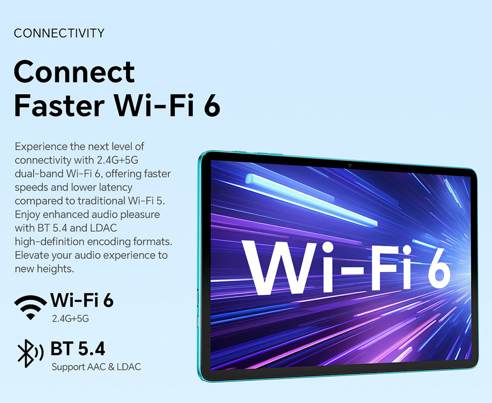 Teclast P30 10.1inch Tablet, Android 15, 4GB RAM 64G ROM, 5MP Al Dual Camera, 1280x800 Resolution, Qcta-Core, 6000mAh Battery, Type-C/GMS/WiFi/Bluetooth/3.5mm Jack