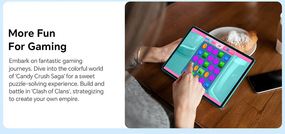 Teclast P30 10.1inch Tablet, Android 15, 4GB RAM 64G ROM, 5MP Al Dual Camera, 1280x800 Resolution, Qcta-Core, 6000mAh Battery, Type-C/GMS/WiFi/Bluetooth/3.5mm Jack