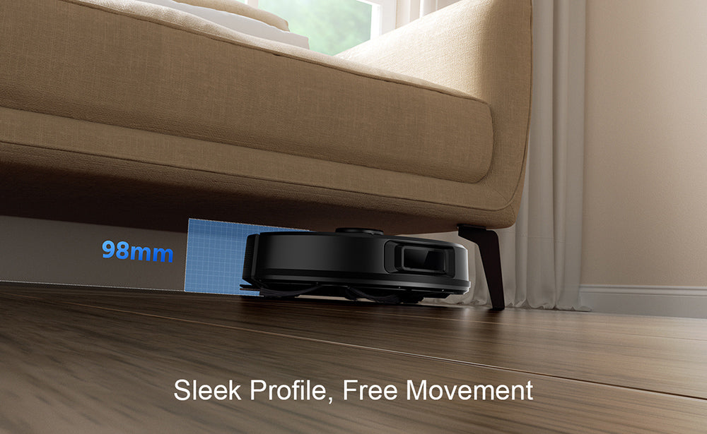 Teendow D10S MAX 2-in-1 Robot Vacuum Cleaner and Mop with Auto-empty Station, 4500Pa Powerful Suction, Smart Mapping