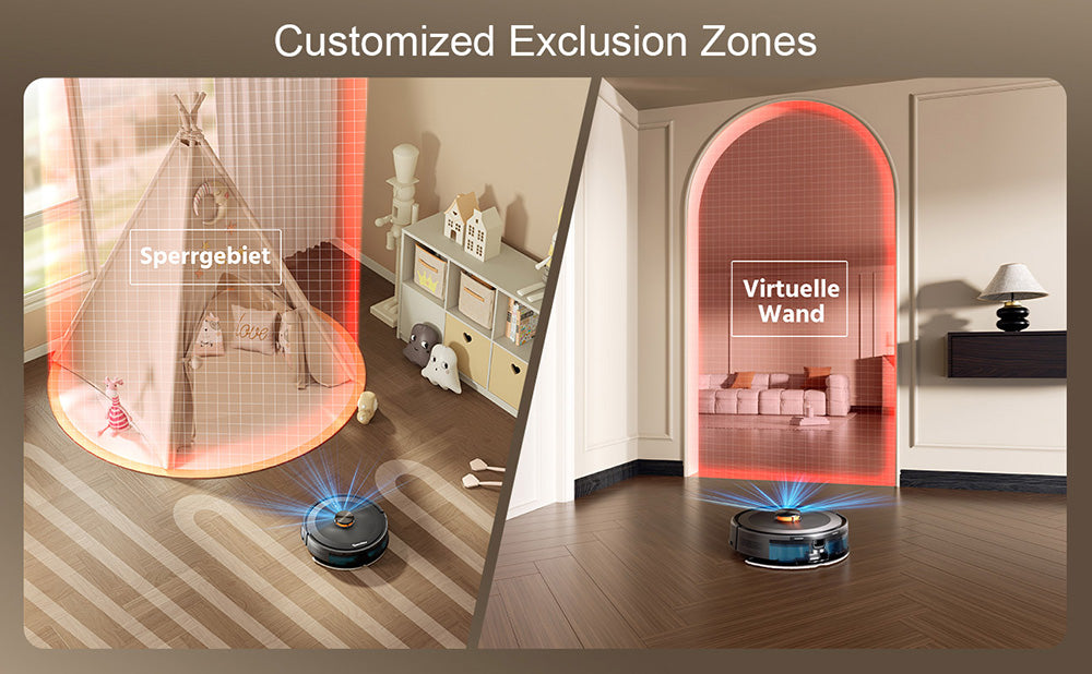 Teendow D10S MAX 2-in-1 Robot Vacuum Cleaner and Mop with Auto-empty Station, 4500Pa Powerful Suction, Smart Mapping