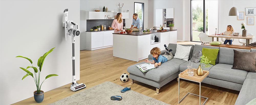 Teendow P11 Pro Cordless Vacuum Cleaner, 126,000Pa Powerful Suction, 30min Runtime, 2200mAh Battery, 450ML Dust Capacity, Quiet Operation ≤75dB, Ideal for Pet Hair & Home Cleaning, White