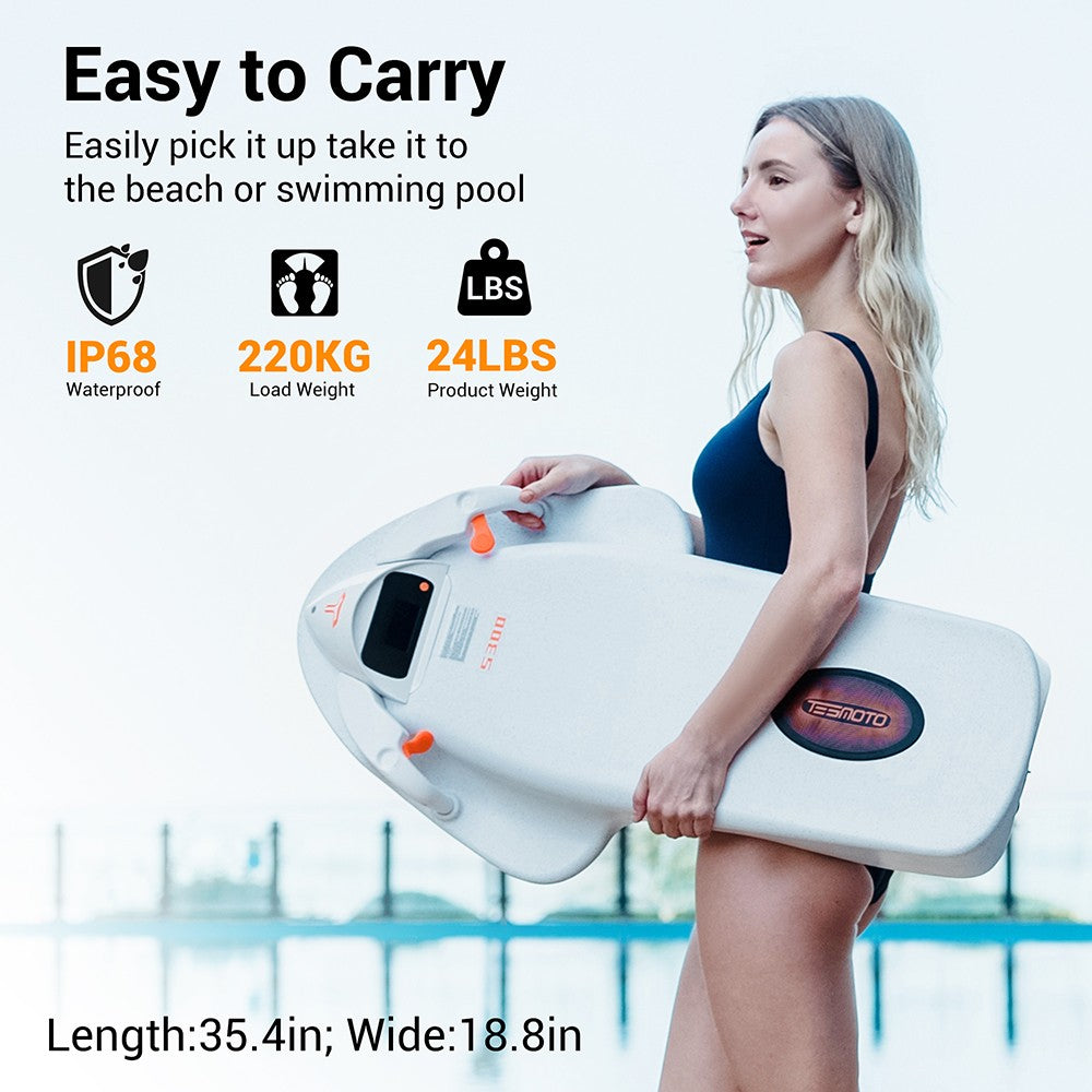 TESMOTO S300 Electric Surfboard, 3200W Motor, Dual-speed Modes, Up to 80 Minutes Playtime, IP68 Waterproof