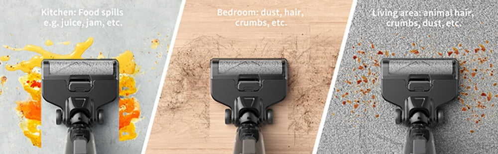 Tesvor R5 Pro Cordless Wet Dry Vacuum Cleaner, 13000Pa Suction, Self-Cleaning, 900ml Water Tank, Smart Dirt Sensor, 45min Max Runtime, 3800mAh Battery, Voice Control, LED Display