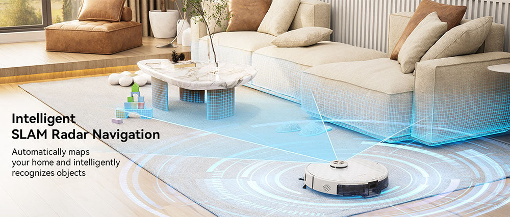 Tesvor S8 Pro 2 in 1 Robot Vacuum Cleaner with Wiping Function, 6000Pa Suction, LiDAR Navigation, 240min Running Time, APP/Alexa Control