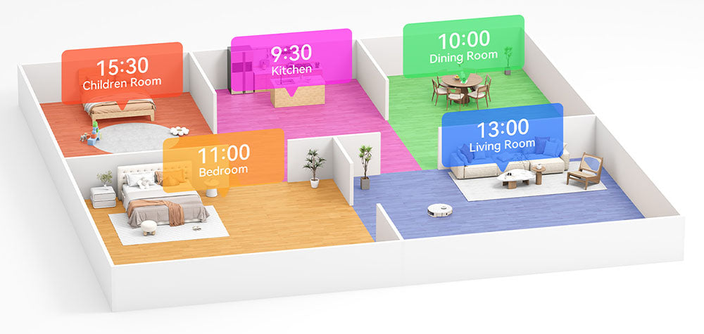 Tesvor S8 Pro 2 in 1 Robot Vacuum Cleaner with Wiping Function, 6000Pa Suction, LiDAR Navigation, 240min Running Time, APP/Alexa Control