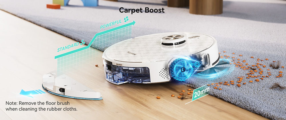Tesvor S8 Pro 2 in 1 Robot Vacuum Cleaner with Wiping Function, 6000Pa Suction, LiDAR Navigation, 240min Running Time, APP/Alexa Control
