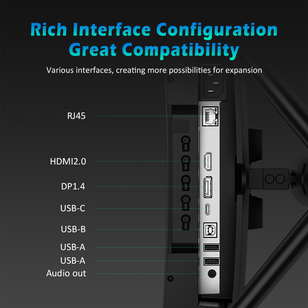 TITAN ARMY C49SHC 49-inch Gaming Monitor, 3840*1080 CSOT HVA Panel, 32:9 Oversized Curved Screen, 144Hz High Refresh Rate, Smart PIP/PBP Split Screen, Adaptive-Sync, 1*HDMI 2.0 1*DP 1.4 1*Full-Feature USB-C 1*USB-B 2*USB-A, 65W Reverse Charging