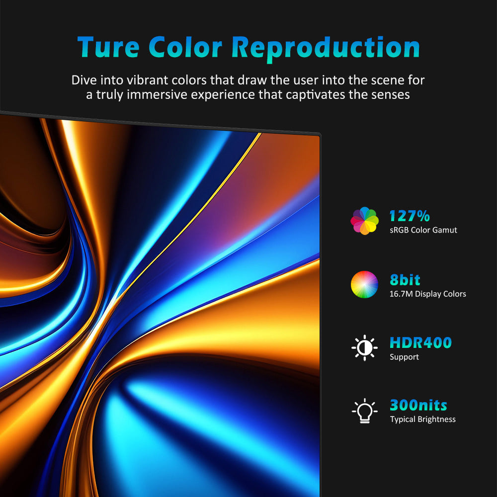 TITAN ARMY C49SHC 49-inch Gaming Monitor, 3840*1080 CSOT HVA Panel, 32:9 Oversized Curved Screen, 144Hz High Refresh Rate, Smart PIP/PBP Split Screen, Adaptive-Sync, 1*HDMI 2.0 1*DP 1.4 1*Full-Feature USB-C 1*USB-B 2*USB-A, 65W Reverse Charging