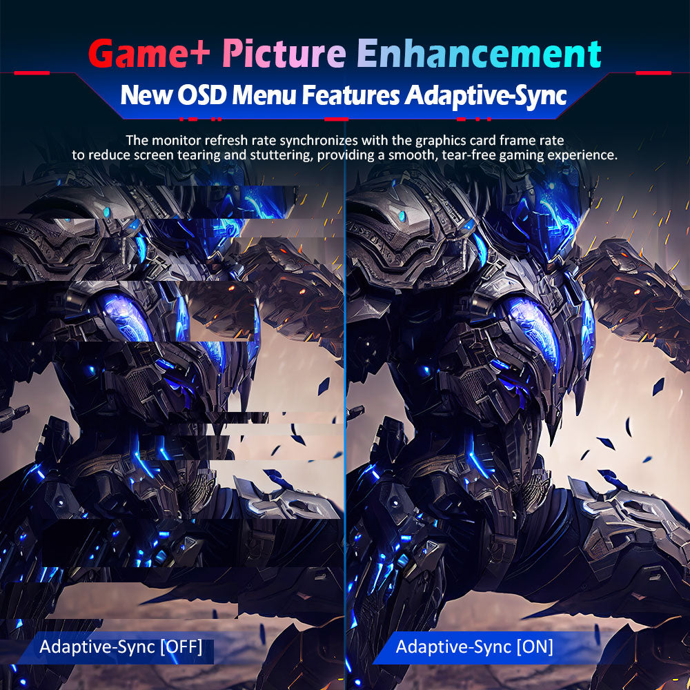 TITAN ARMY P2510H Gaming Monitor, 24.5'' 2 HVA Fast LCD Panel, 1920*1080, 240Hz Refresh Rate, 1ms GTG, HDR10, 99%sRGB, Adaptive-Sync, Dynamic OD, Ultra-Fast Game Mode, 10 Scene Modes, PBP & PIP Split-screen Display, Low Blue Light, VESA Wall Mounting