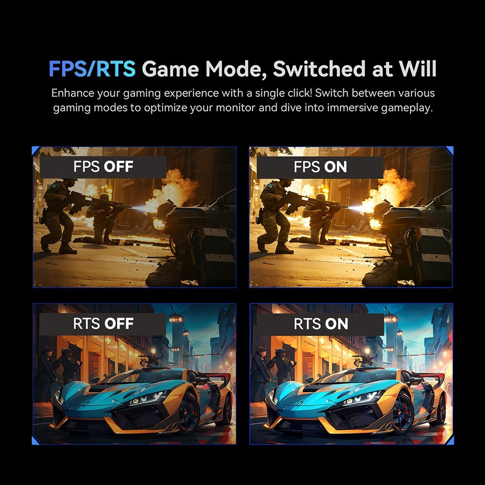 TITAN ARMY P25A2H Gaming Monitor, 25-inch 1920x1080 FHD Screen, 240Hz Refresh Rate, 1ms MPRT, Adaptive Sync, 178° Viewing Angle, 95% DCI-P3 Color Gamut, Support FPS/RTS Game Mode, PIP & PBP Display, Low Blue Light, Wall Mount