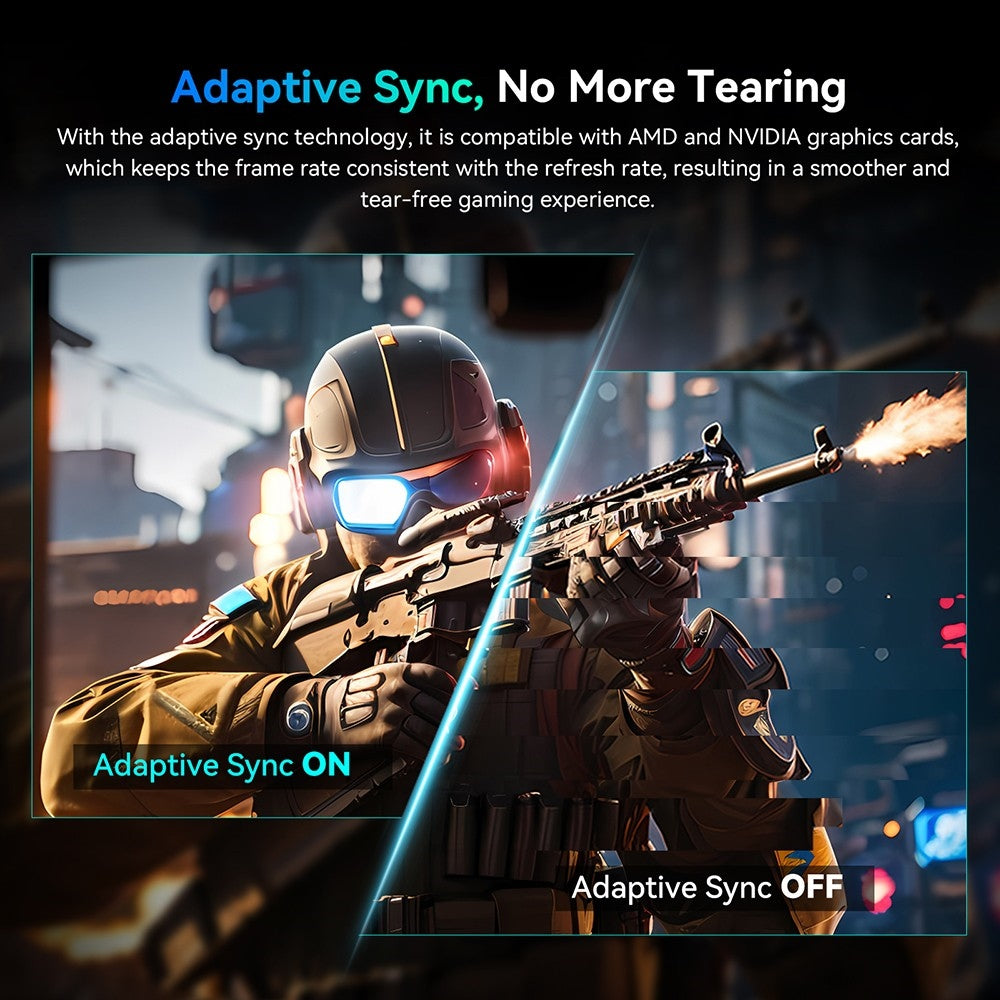 TITAN ARMY P27A2R 27-Inch Gaming Monitor, Fast IPS 180Hz Adaptive Sync, 2560*1440 QHD, 1ms GTG, 95% DCI-P3, Support FPS/RTS Gaming Mode, Low Blue, 2*HDMI 2.0 2*DP 1.4 1*Audio, Adjustable Height VESA Mount