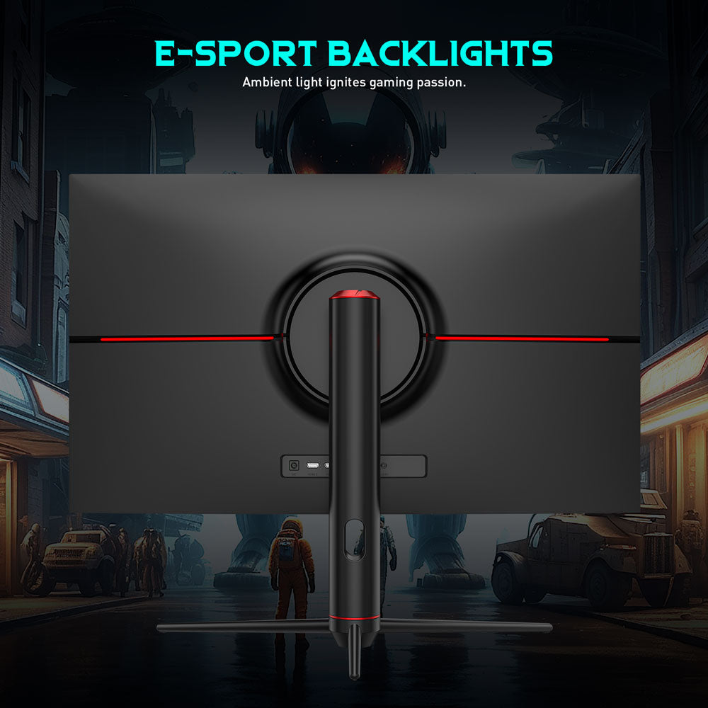 TITAN ARMY P32A2S2 Gaming Monitor, 2560 x 1440 QHD FAST IPS Panel, 240Hz Refresh Rate, HDR400, 1ms GTG, GamePlus Mode, Adaptive Sync, PIP/PBP Split Screen, 2*HDMI 2.1 2*DP 1.4, E-Sport Backlights, Adjustable Stand