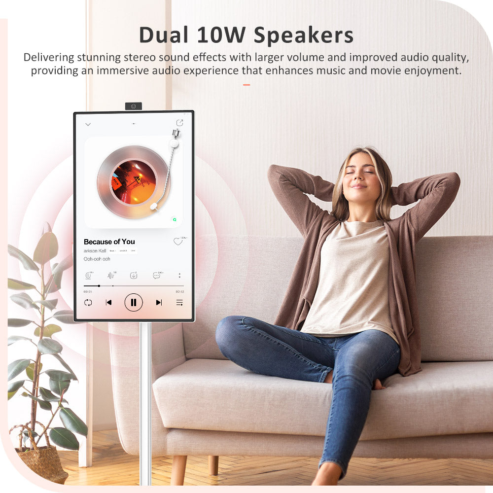 Titan Army V32D4U Pro Flat 16:9 VA UHD 76Hz Portable Smart Screen with Powerful Chipset and Multiple Connection Modes