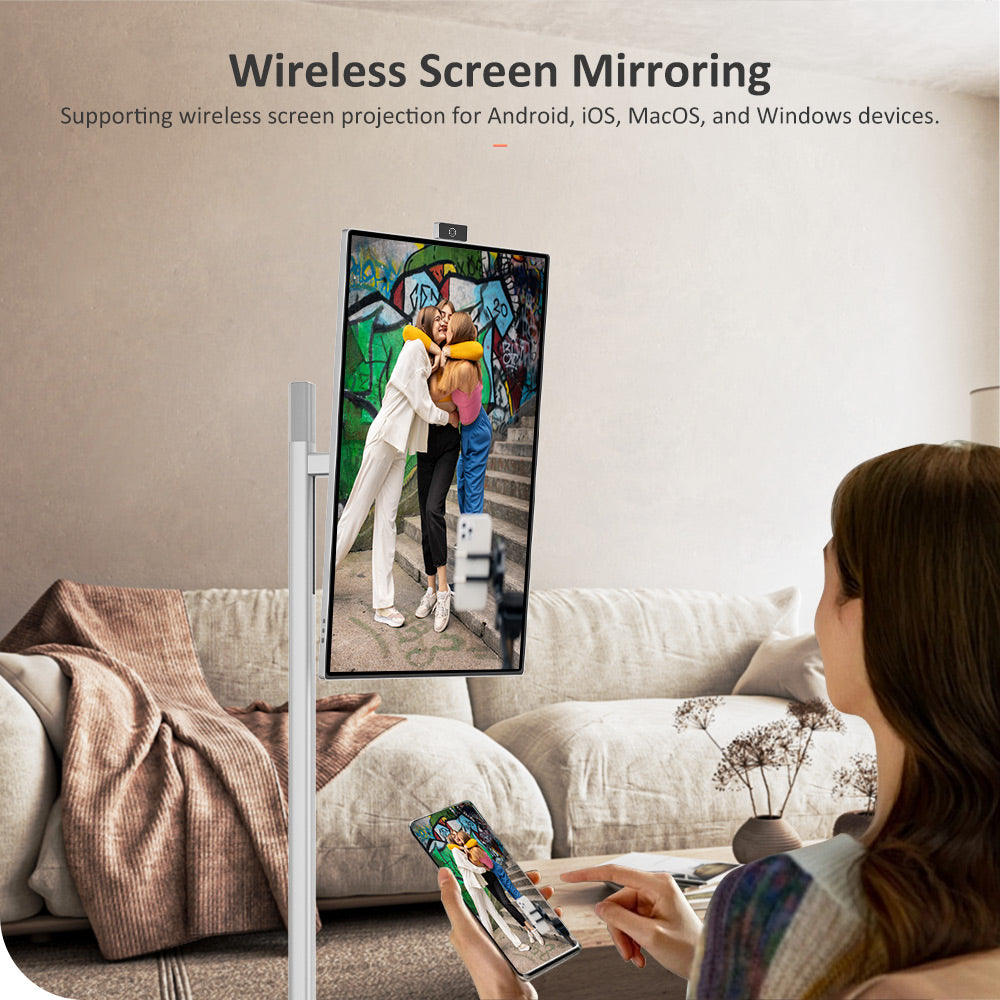 Titan Army V32D4U Pro Flat 16:9 VA UHD 76Hz Portable Smart Screen with Powerful Chipset and Multiple Connection Modes