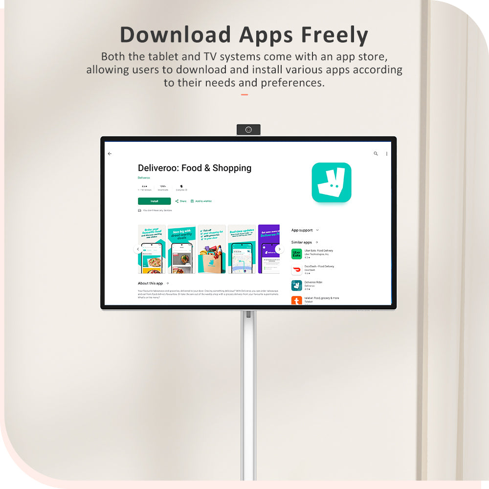 Titan Army V32D4U Pro Flat 16:9 VA UHD 76Hz Portable Smart Screen with Powerful Chipset and Multiple Connection Modes