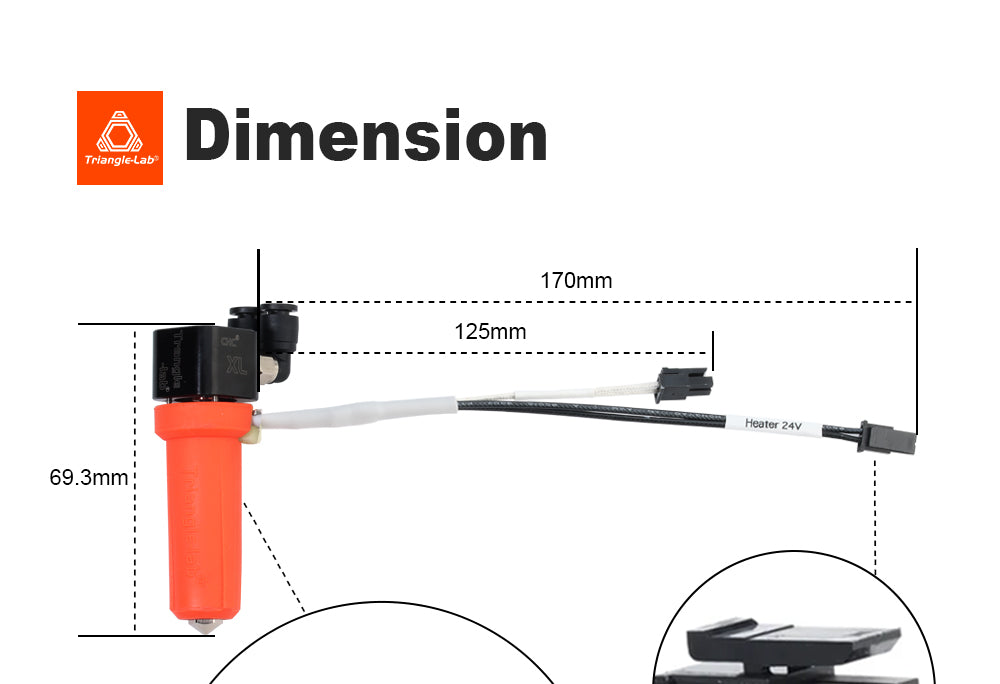 Trianglelab CHC XL Liquid Cooling Wear-resistant Hotend for FDM 3D Printers