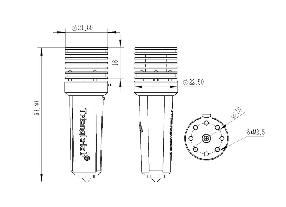 Trianglelab CHC XL Wear-resistant High-Speed Hotend for FDM 3D Printers