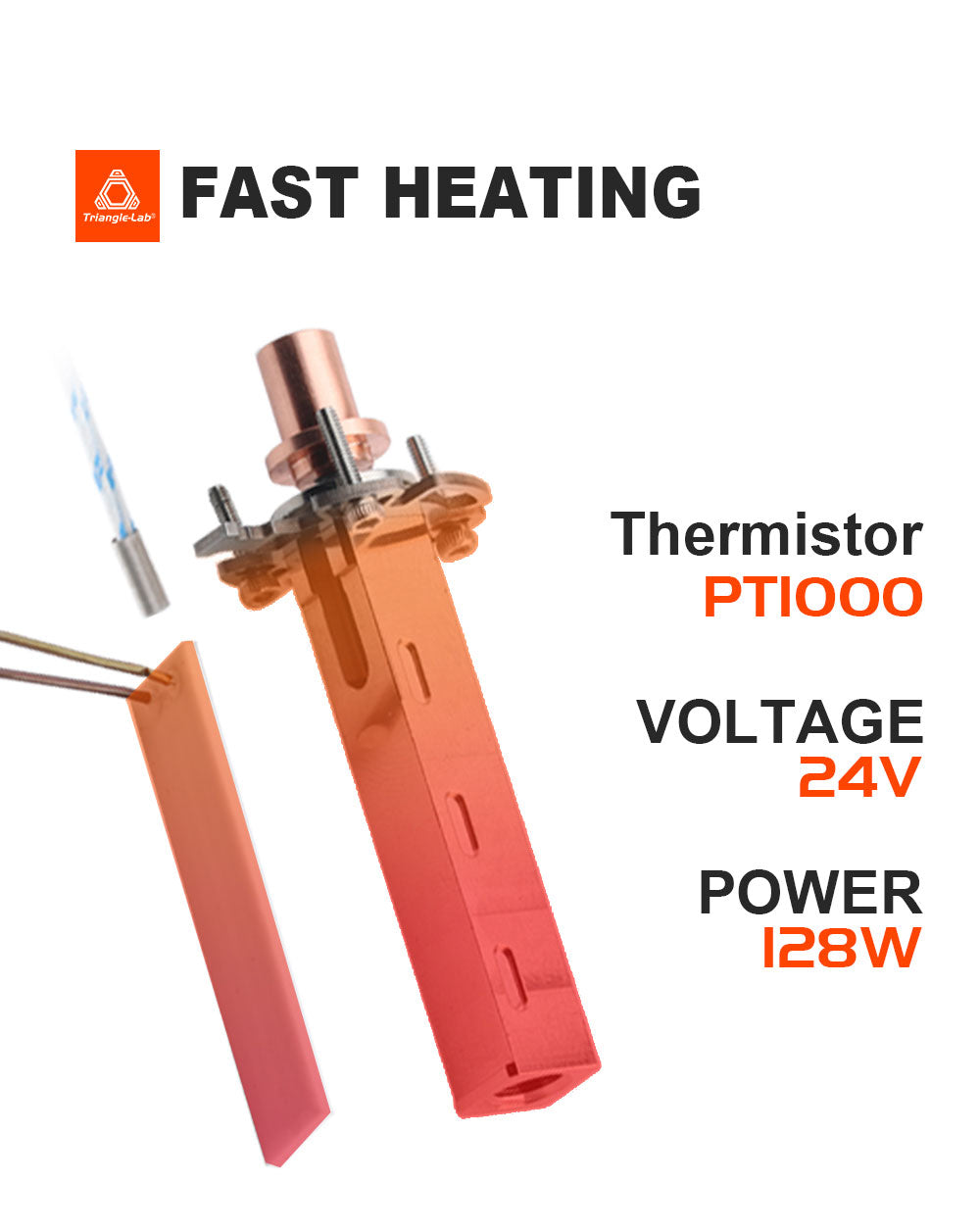 Trianglelab CHC XL Wear-resistant High-Speed Hotend for FDM 3D Printers