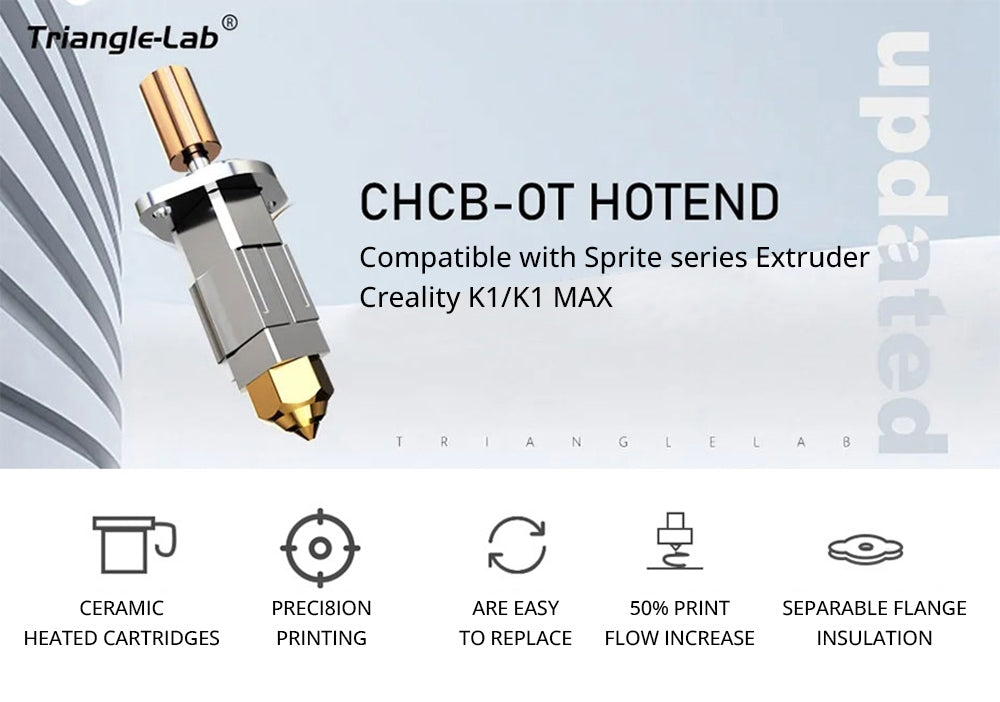 Trianglelab CHCB-OT 3D Printer Hotend for Creality Sprite Extruder