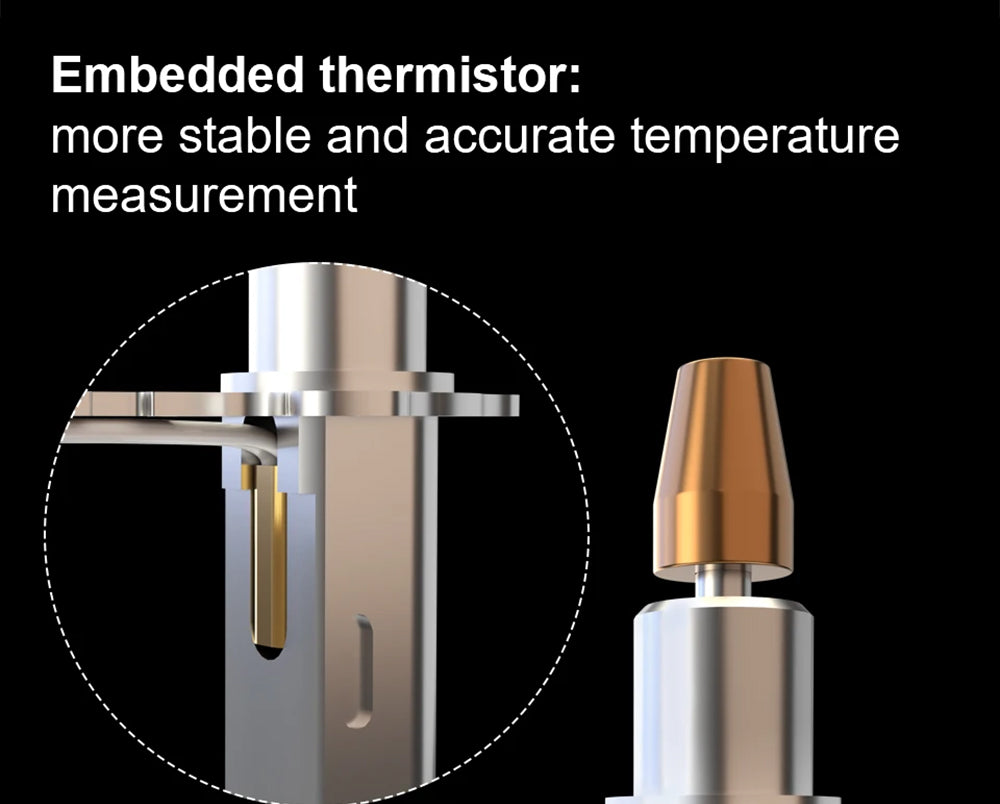 Trianglelab Rapido ACE UHF Hotend - PT1000 Thermistor, Compatible with Dragon/Rapido, V6 Adapter