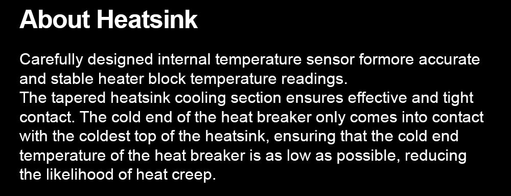 Trianglelab Rapido ACE UHF Hotend - PT1000 Thermistor, Compatible with Dragon/Rapido, V6 Adapter