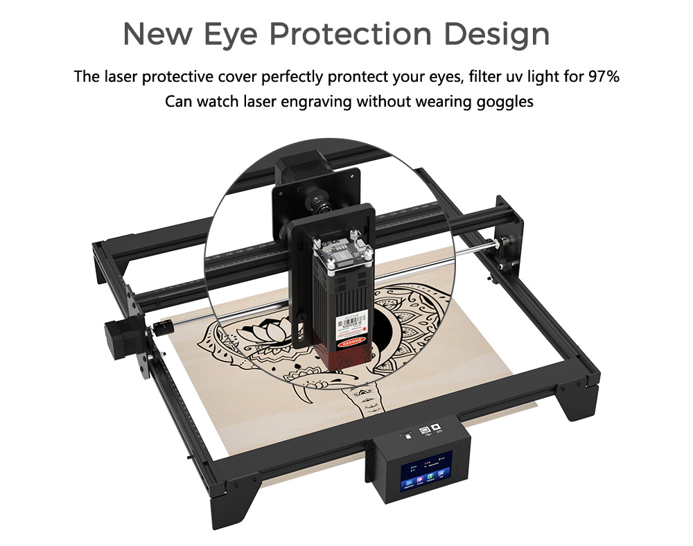 Tronxy Marker40 5.5W DIY Laser Engraver CNC Laser Engraving Cutting Machine with Engraving Area 420x400mm