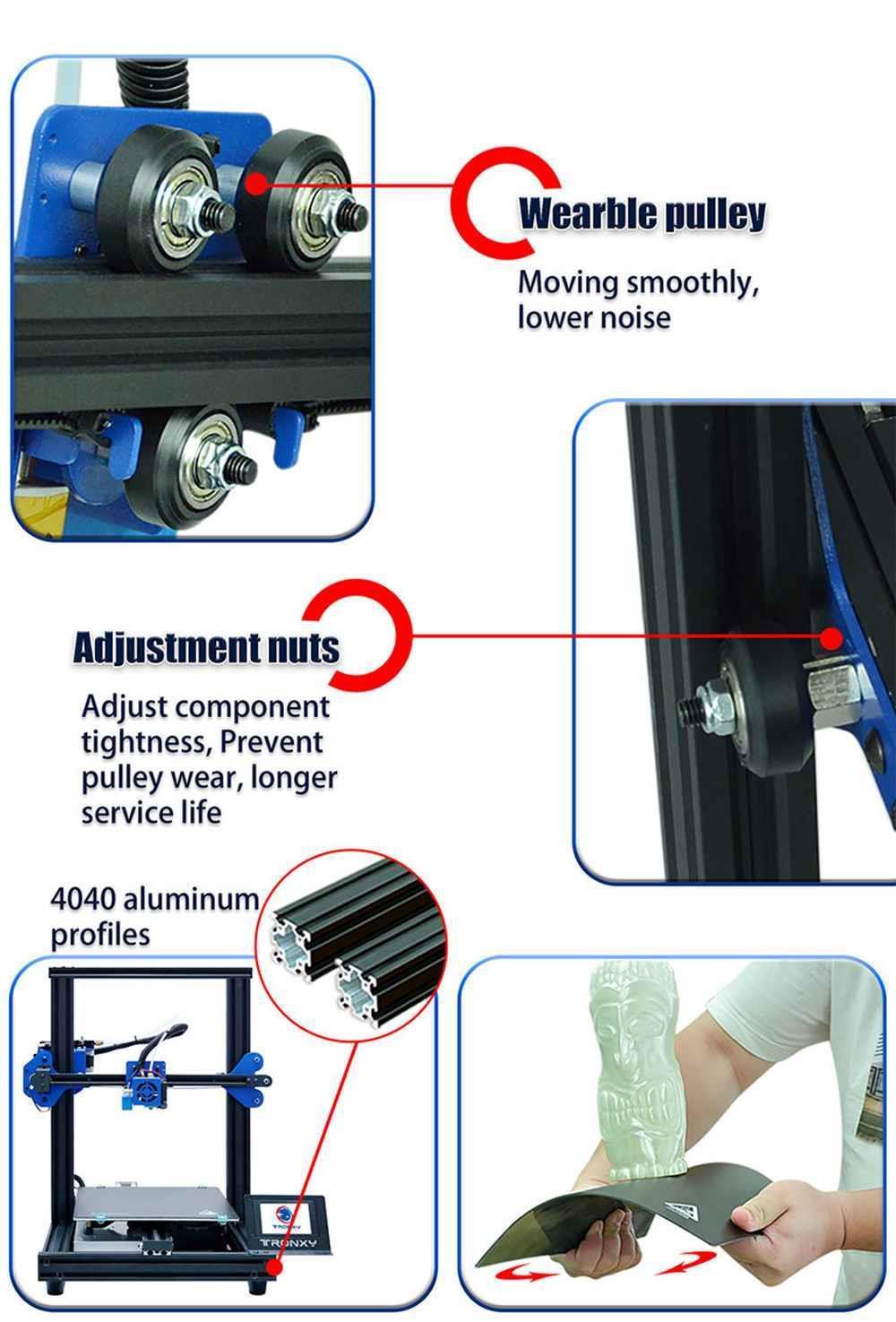 TRONXY XY-2 Pro Titan 3D Printer, Titan Extruder, Filament Runout Detection, Ultra-Quiet Resume Printing, 255x255x245mm