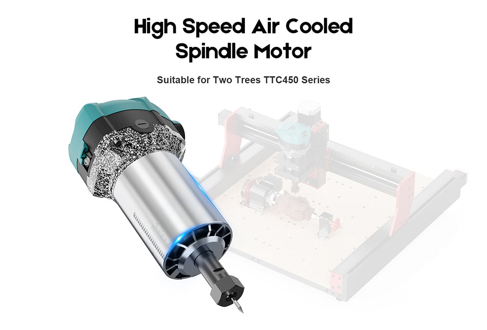 TWO TREES 800W 30000RPM Wood Trimmer Router, Six Speeds, for TTC450 Series