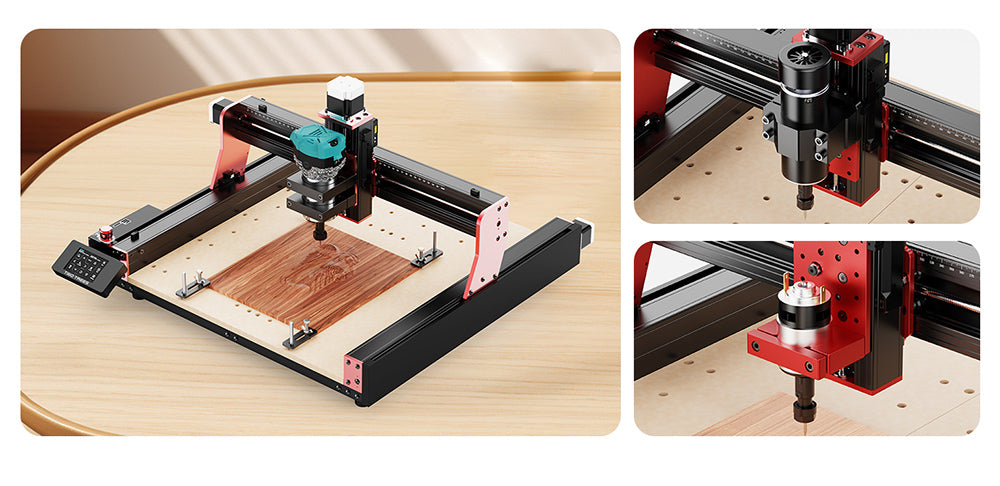 TWO TREES 800W 30000RPM Wood Trimmer Router, Six Speeds, for TTC450 Series