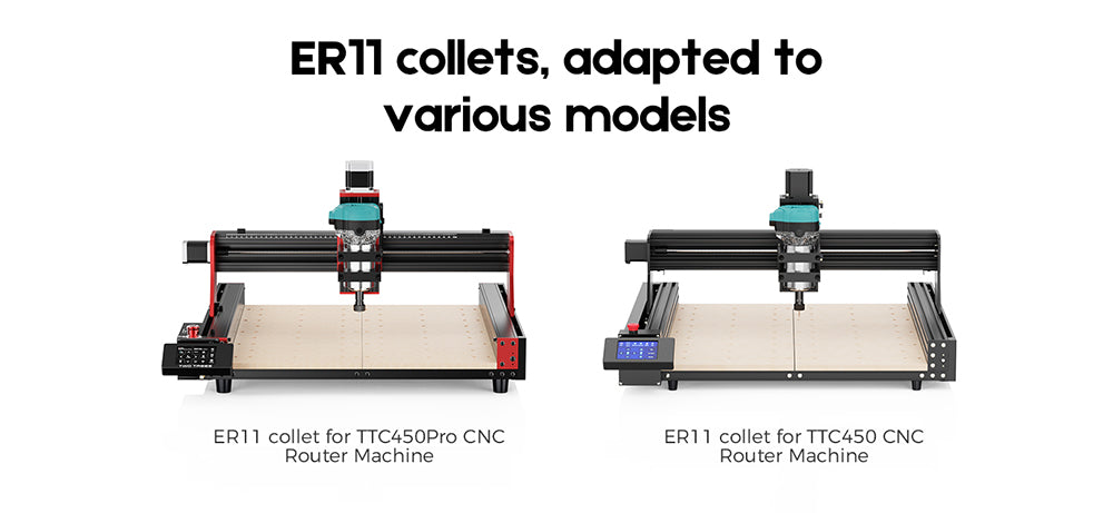 TWO TREES 800W 30000RPM Wood Trimmer Router, Six Speeds, for TTC450 Series