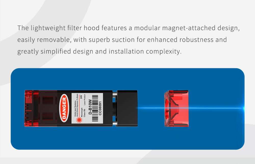 TWO TREES TTS-10 Pro 10W Laser Engraver Cutter, 30000mm/min Engraving Speed, 300x300mm, APP Connection, Remote Control