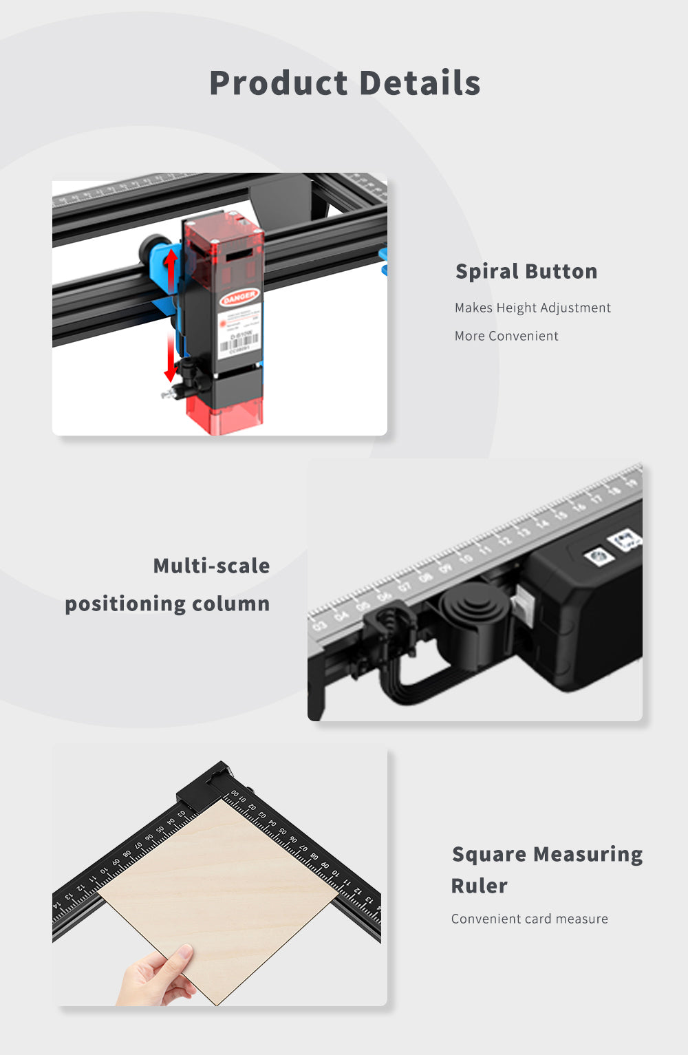 TWO TREES TTS-10 Pro 10W Laser Engraver Cutter, 30000mm/min Engraving Speed, 300x300mm, APP Connection, Remote Control