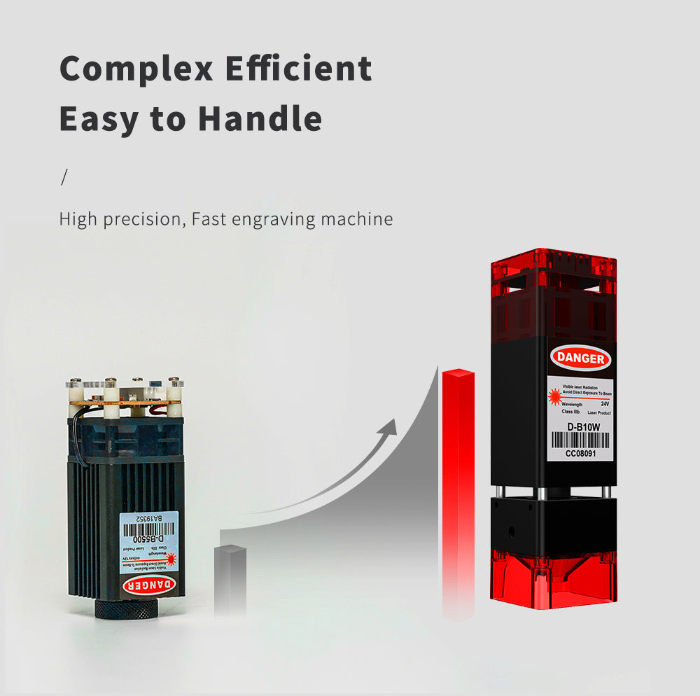 TWO TREES TTS-10 Pro 10W Laser Engraver Cutter, 30000mm/min Engraving Speed, 300x300mm, APP Connection, Remote Control